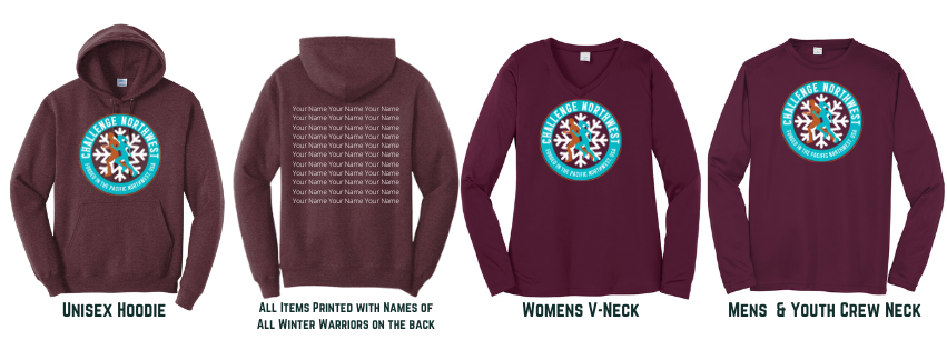 Image of Shirt and Hoodie for New Year Challenge by Challenge Northwest