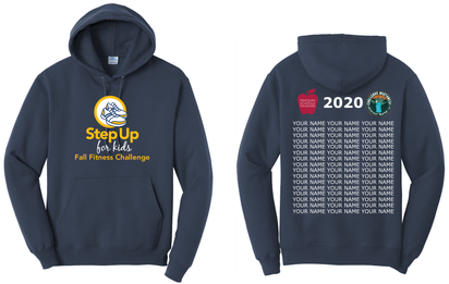 Step Up for Kids Hoodie Front and Back