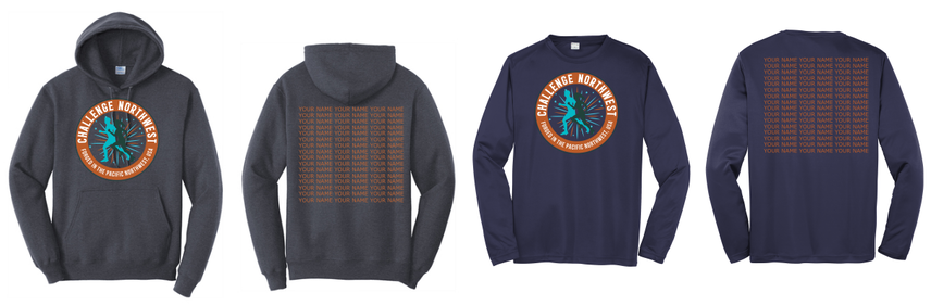 Image of Shirt and Hoodie for New Year Challenge by Challenge Northwest